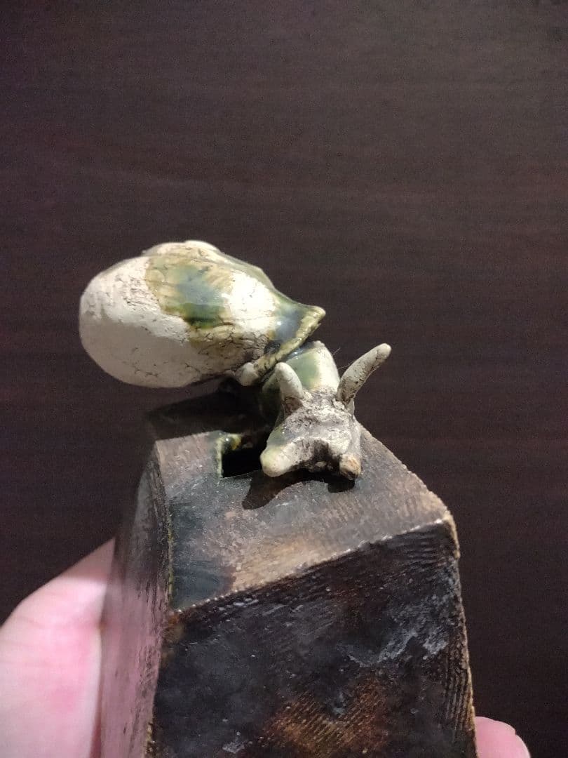 笠間焼　鈴木りんいち　カタツムリ　花器