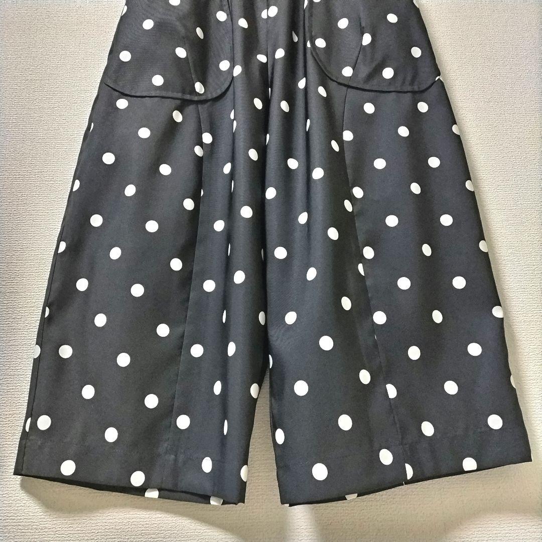 【新品】CRESCENT　ドットのワイドパンツ　ガウチョパンツ