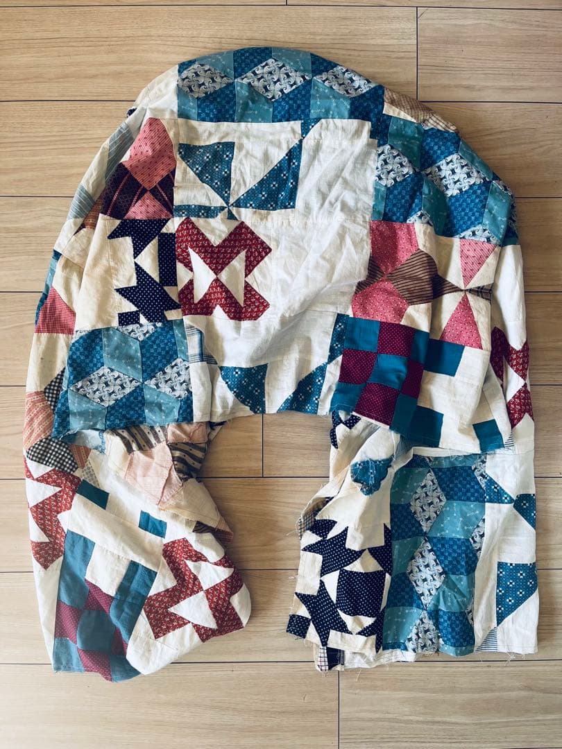 Sillage アンティークキルトパッチワーク　ケープ　BODE khoki