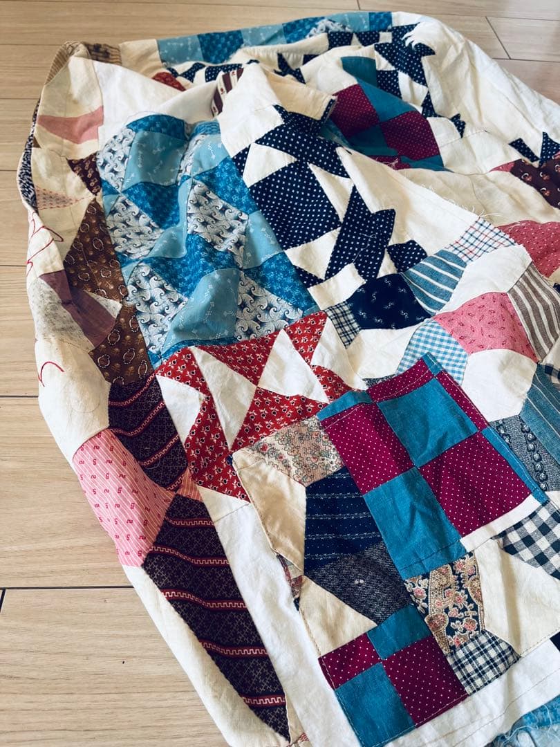 Sillage アンティークキルトパッチワーク　ケープ　BODE khoki