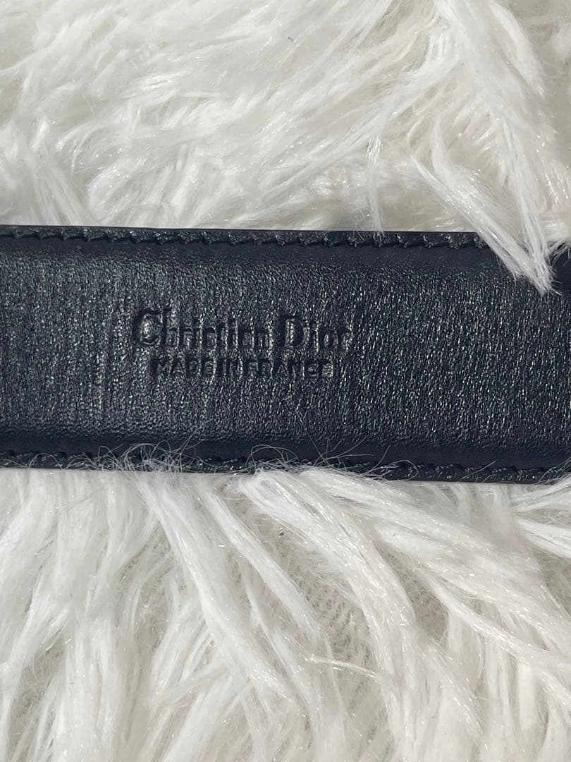 美品　DIOR ディオール ロゴバックル 本革リバーシブル ベルト 箱付き