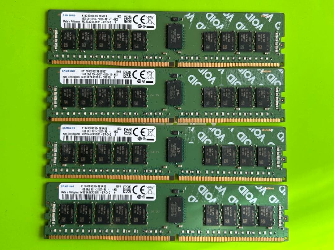 計64GB(16GB×4枚) DDR4-2400T