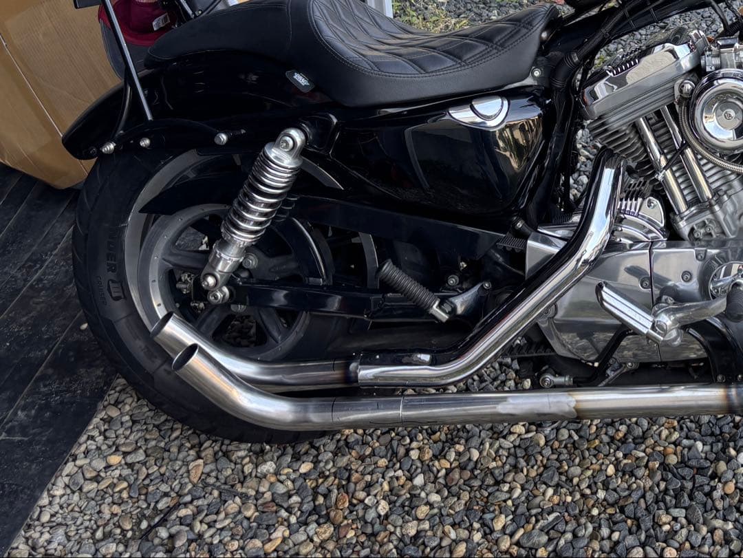 スポーツスター　ワンオフマフラー　アップスイープ　04以降XLラバスポ