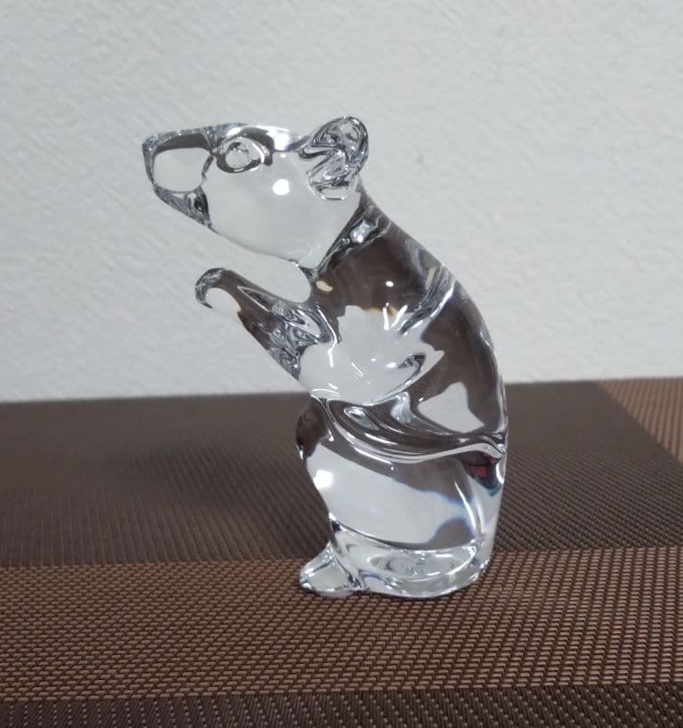 バカラ・干支ネズミ クリスタルオブジェ