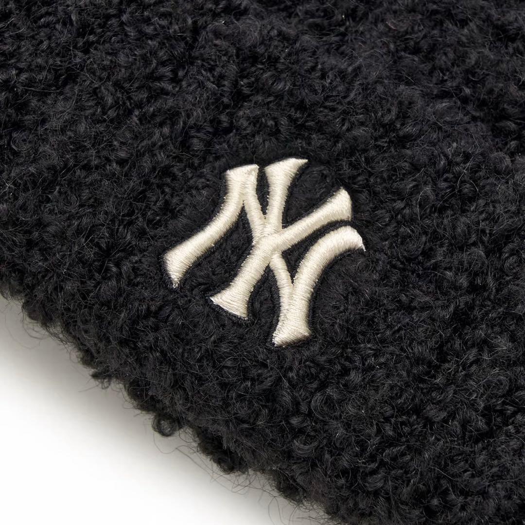 【新品未使用】MLBkorea　猫耳　ビーニー　ブラック　カリナ着用　大人気