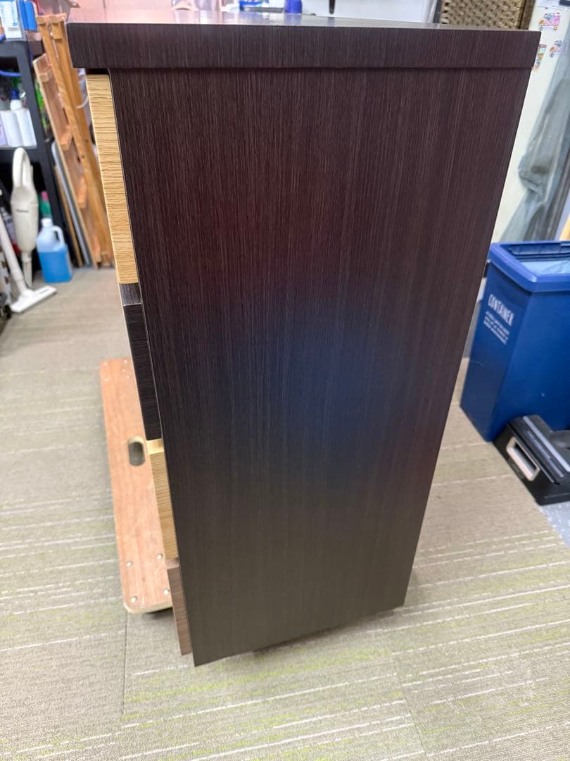 【超美品】【洗浄消毒作業済】ニトリ　ローチェスト(カレナ 120LC DBR)