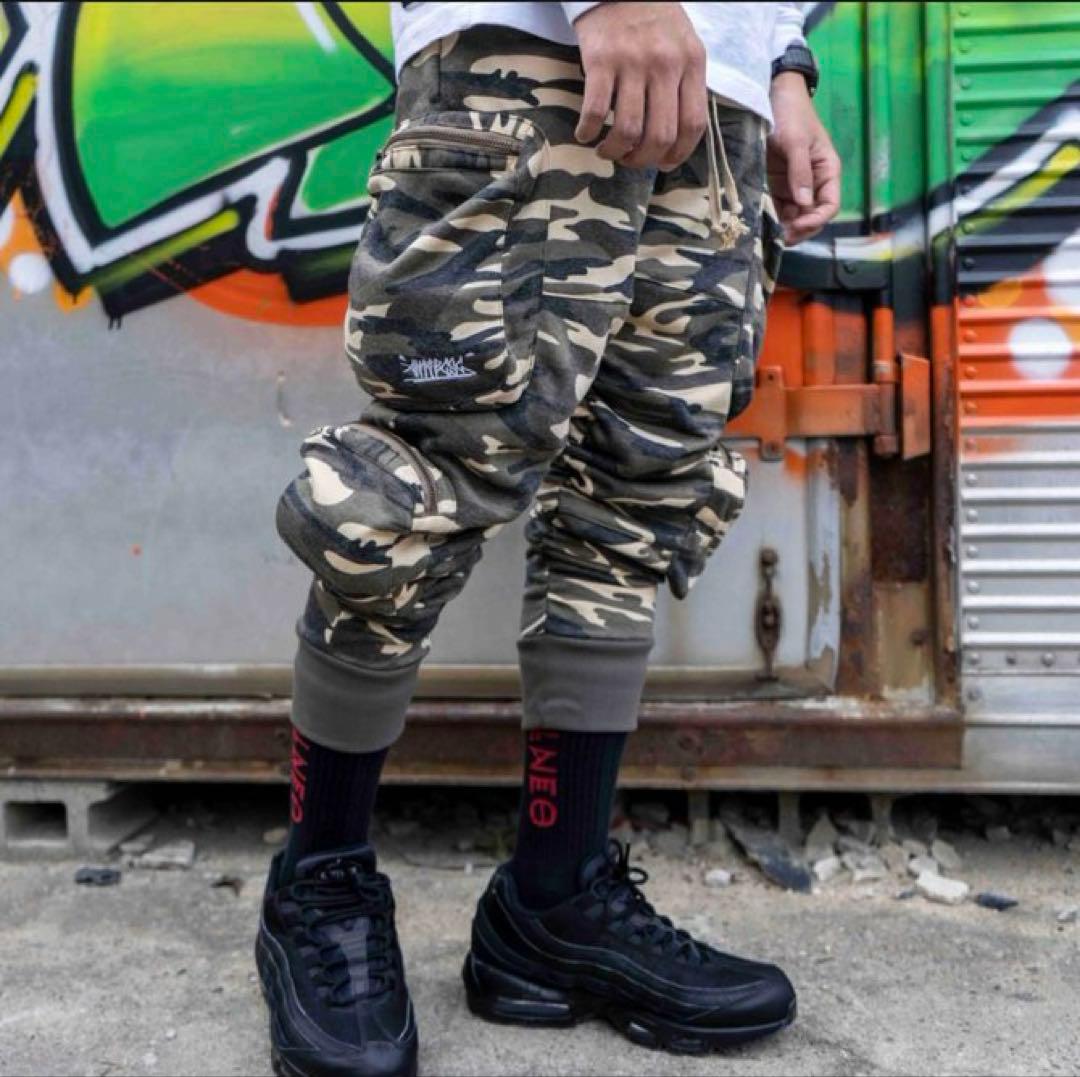 アンチビクスク　8ポッケ スエットカーゴパンツ スウェットパンツ