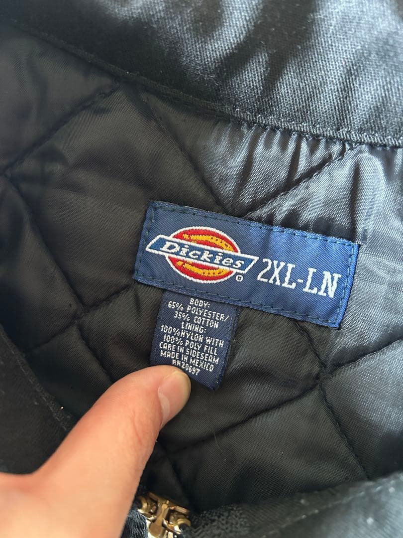 90s Dickiesデトロイトジャケット 中綿 ハリントンジャケット 黒