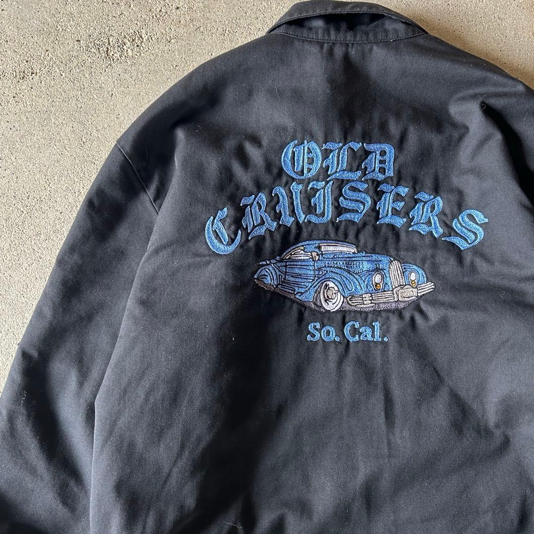 90s Dickiesデトロイトジャケット 中綿 ハリントンジャケット 黒