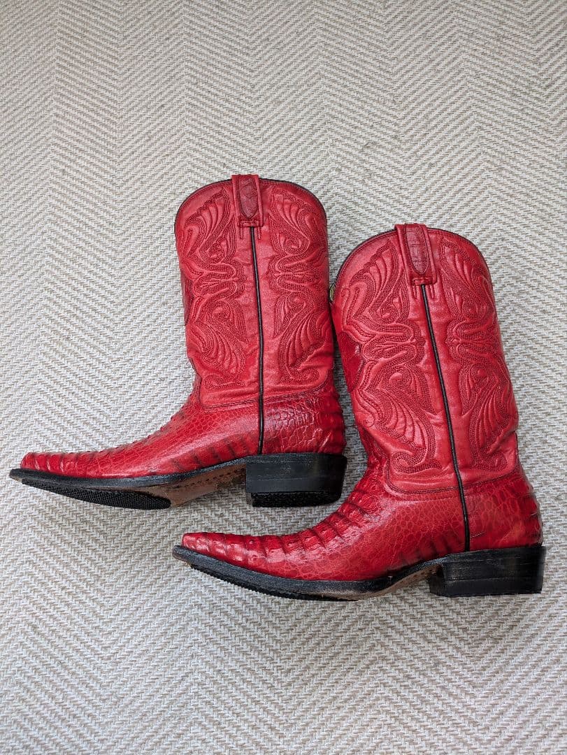 希少 HACIENDA ウエスタンブーツ 6EE 送料無料