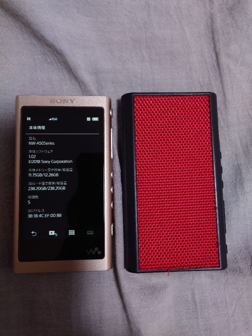 Sony NW-A55 WALKMAN 16GB ペールゴールド