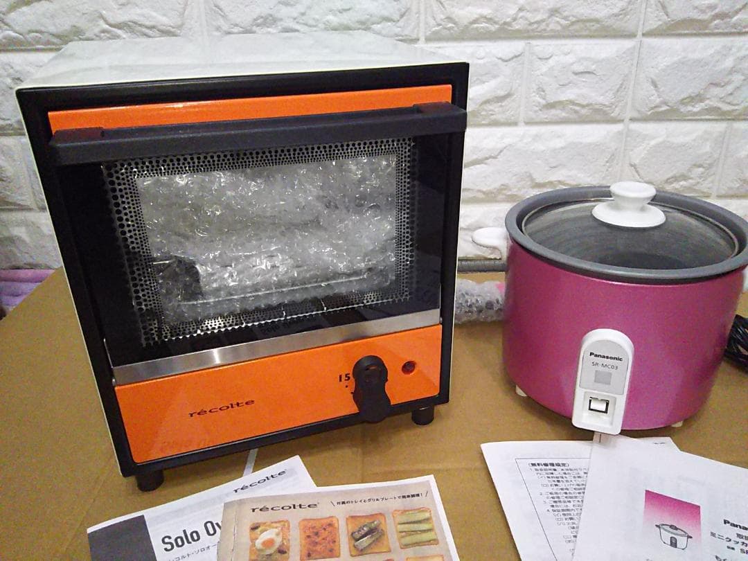 パナソニック　レコルト【ちゃんと使える家電シリーズ】炊飯器　トースター1人暮らし