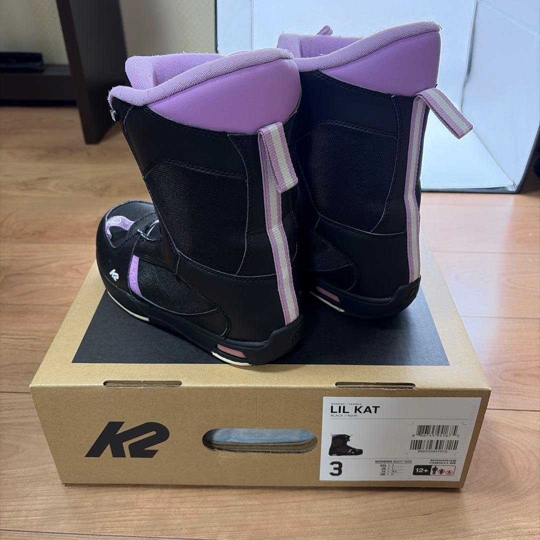 スノボブーツ　K2 LIL KAT ブラック/パープル 21センチ　女の子