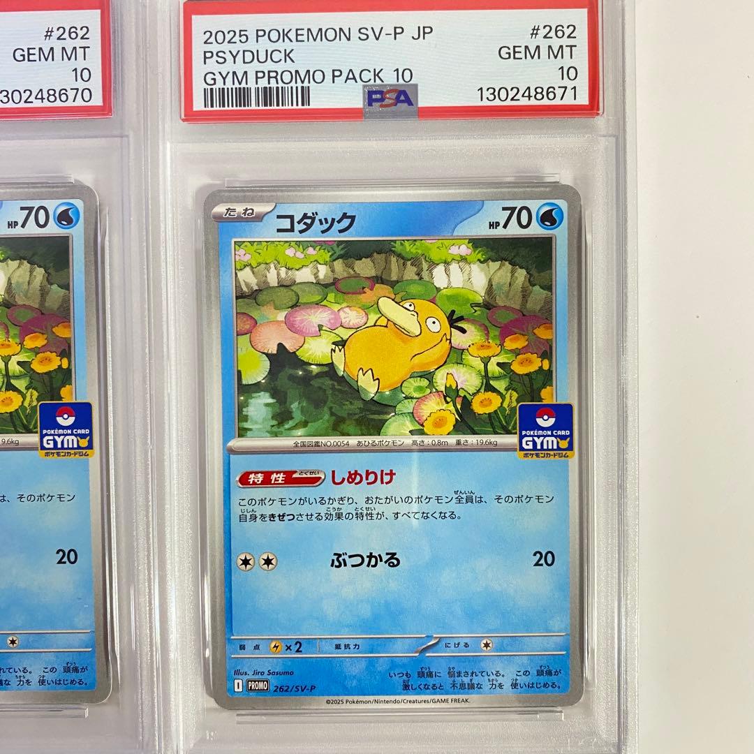 【PSA10】 コダック ジムプロモ しめりけ 262/SV-P 4連番