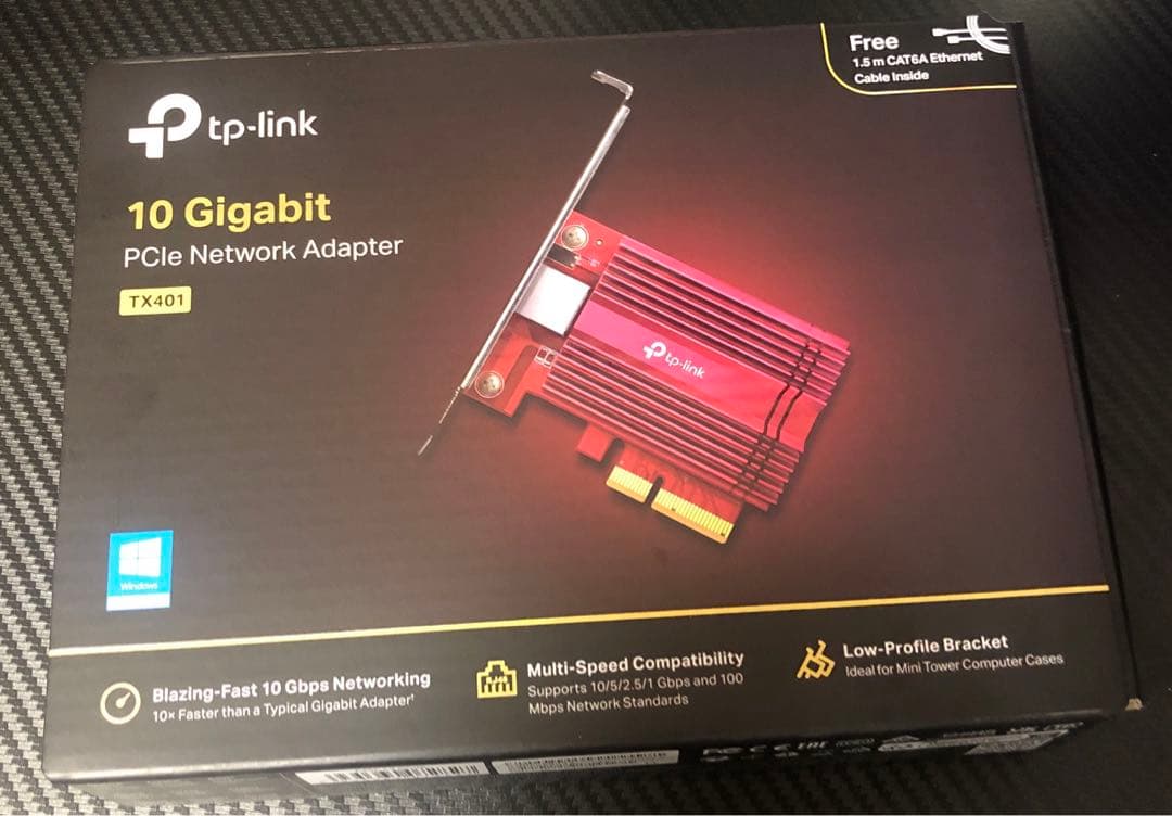 【新品未使用】TP-Link 10Gbps LANカード TX401