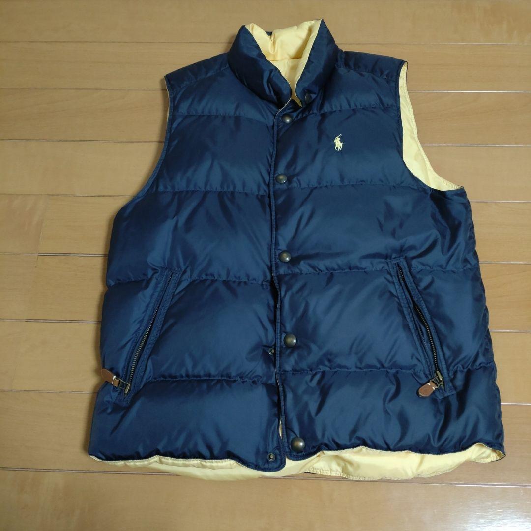 美品　Polo by Ralph Lauren ダウンベスト Mリバーシブル