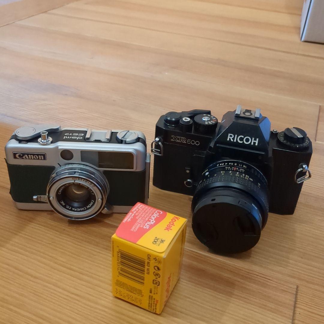 ［希少］CANON demi EE17とRICOH　XR500のフィルムカメラ