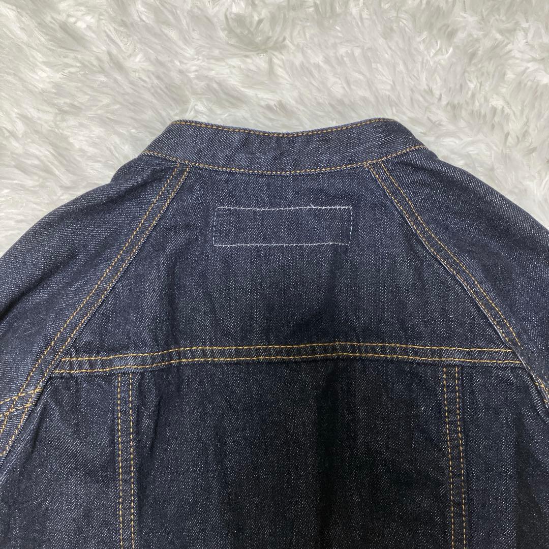 極美品✨si-si-si comfort ノーカラー　デニムジャケット 40