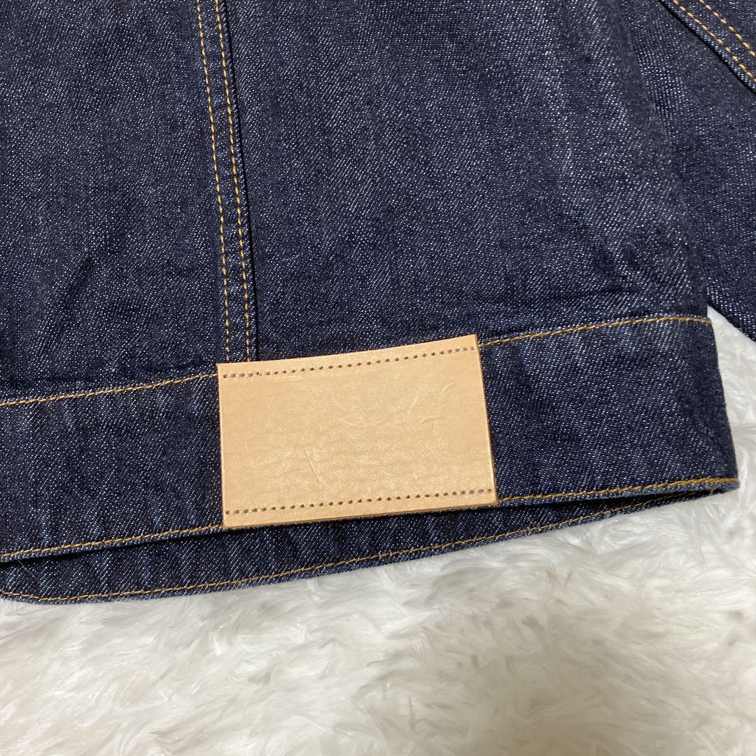 極美品✨si-si-si comfort ノーカラー　デニムジャケット 40