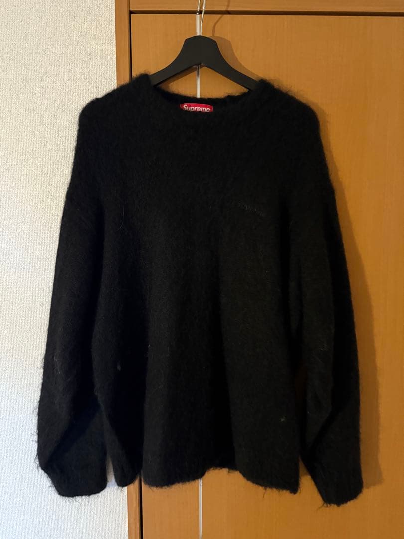 Supreme 2025FW モヘアニット ブラックXL