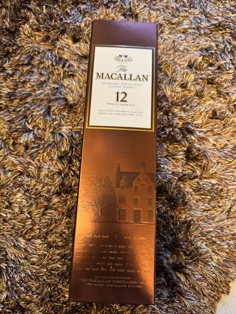 希少 旧ボトル 箱付 新品未開封 マッカラン 12年 シェリーオークカスク