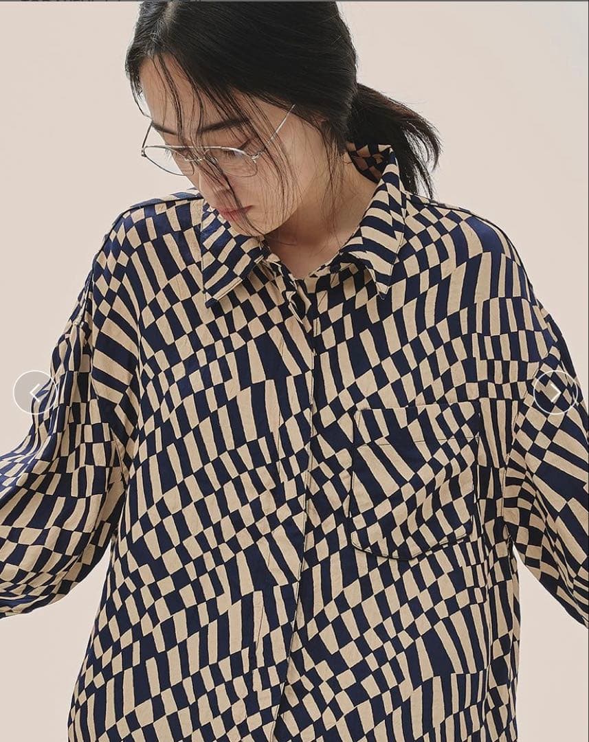【新品】todayful Geometric Over Shirts