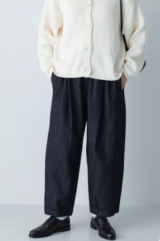 かぐれ 2025 デニムクロップドパンツ インディゴ　美品