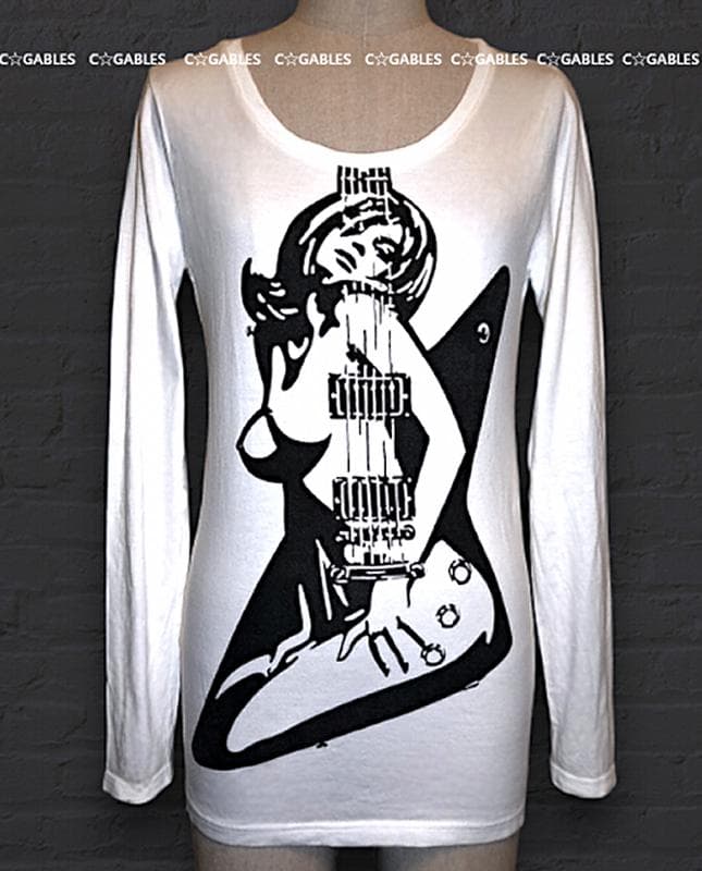 ★激レア★希少★ヒステリックグラマー　ギターガール 両面プリント　長袖カットソー