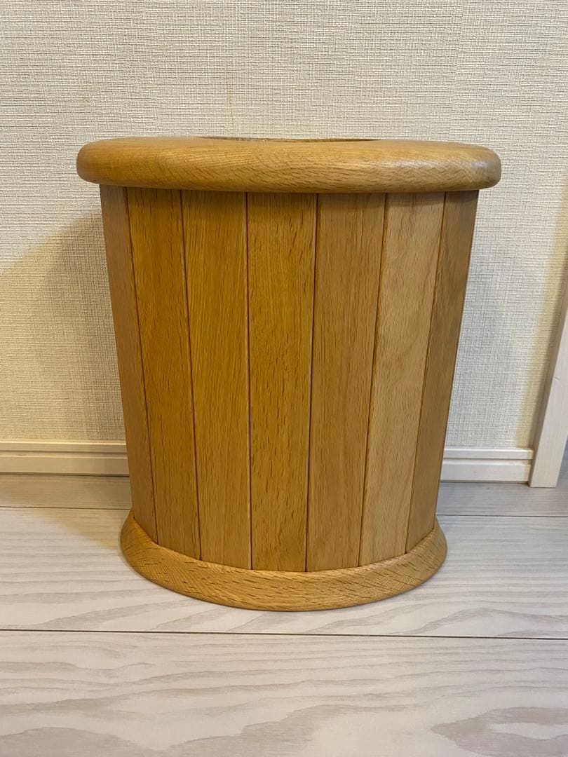 【3/18限定セール】旭川家具 ササキ工芸 天然木 くずかご ゴミ箱