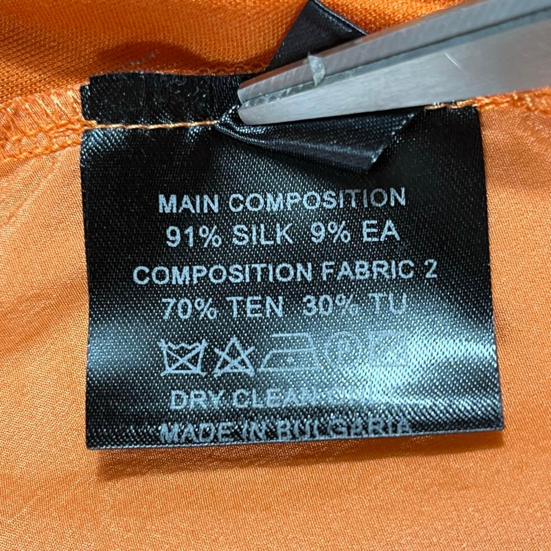 エーエフヴァンデヴォースト シルク アシンメトリー 切替 トップス サイズ2