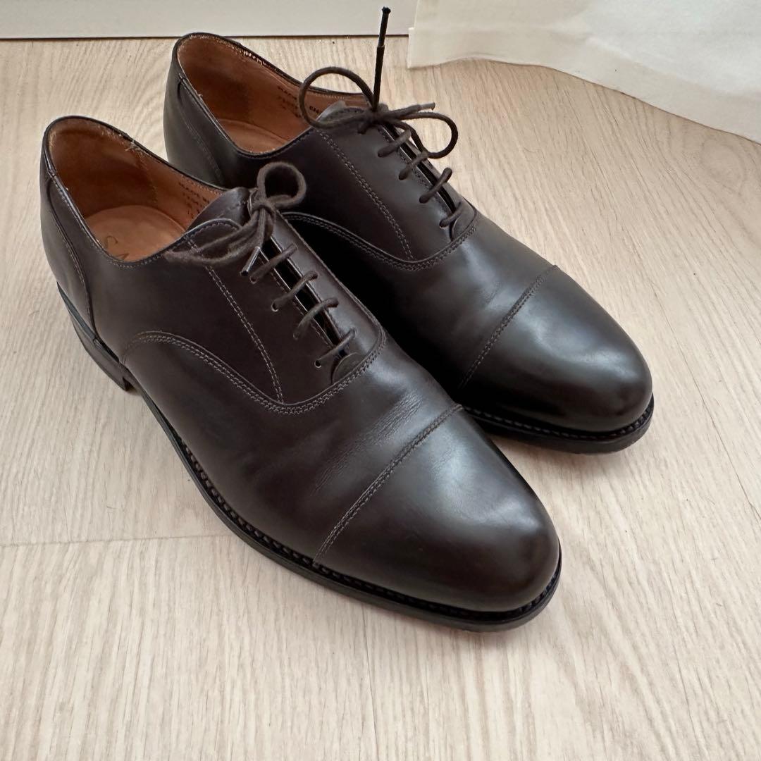 SANDER ダークブラウン ドレスシューズ 革靴 9.5