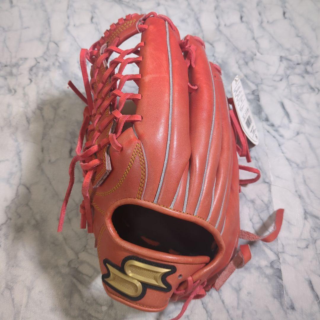 【未使用・タグ付き】プロエッジ 硬式グローブ 外野手　左投げ オレンジ