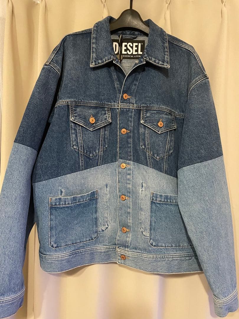希少品 DIESEL パッチワーク デニムジャケット