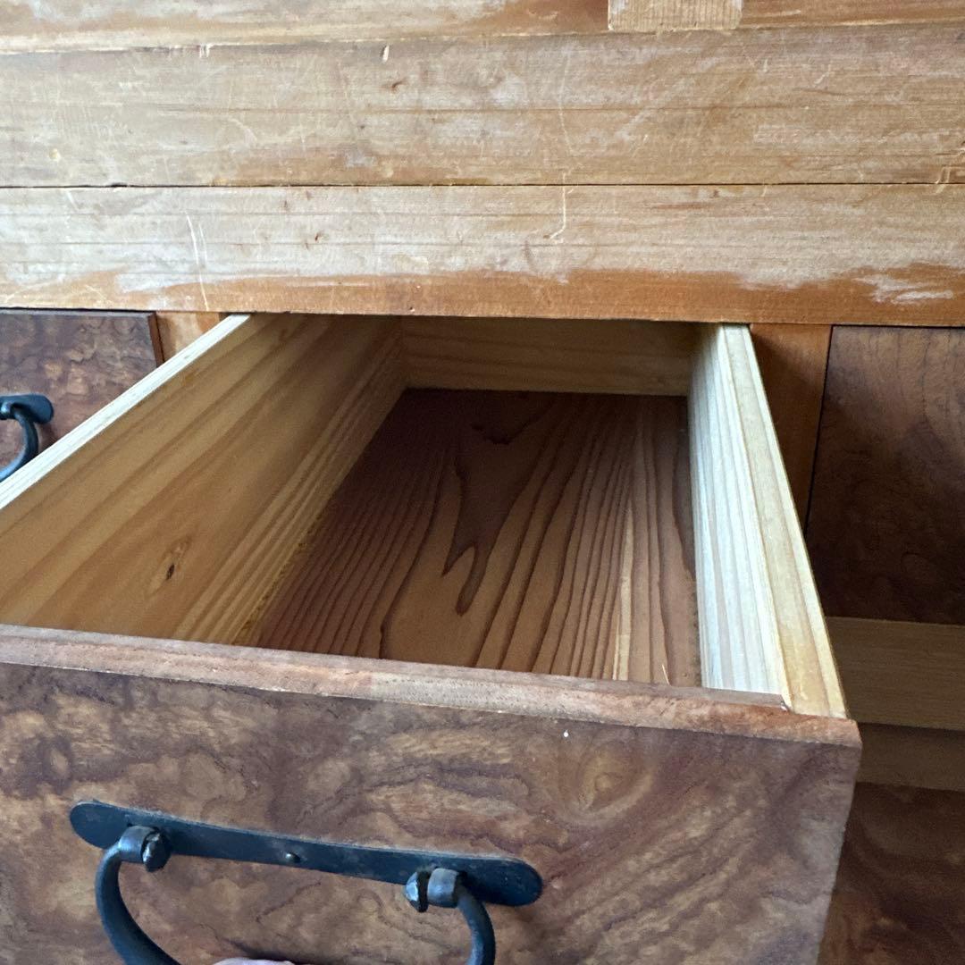 大幅お値下げ‼️時代箪笥　欅面　食器棚に！什器に！ヴィンテージ箪笥　収納に！