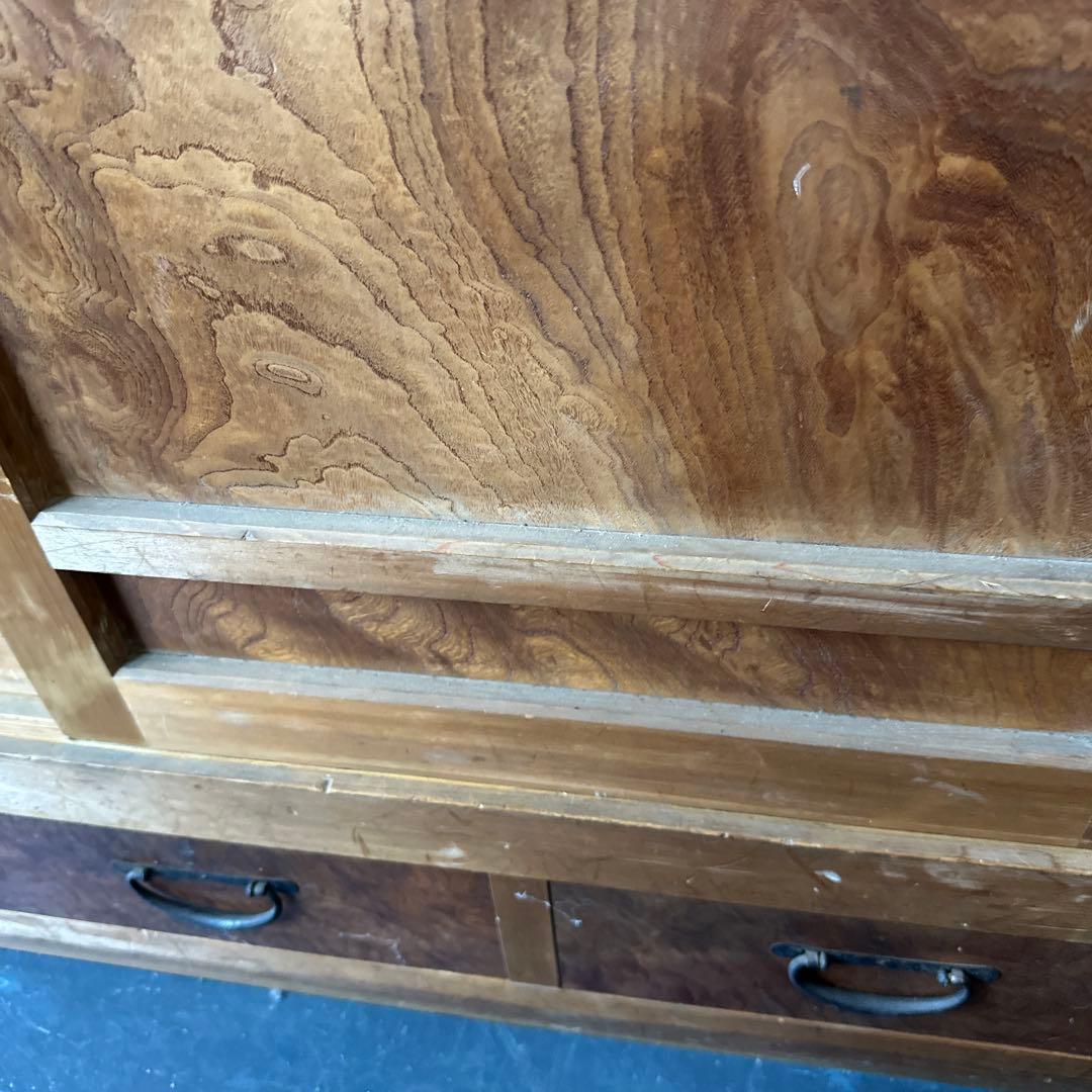 大幅お値下げ‼️時代箪笥　欅面　食器棚に！什器に！ヴィンテージ箪笥　収納に！