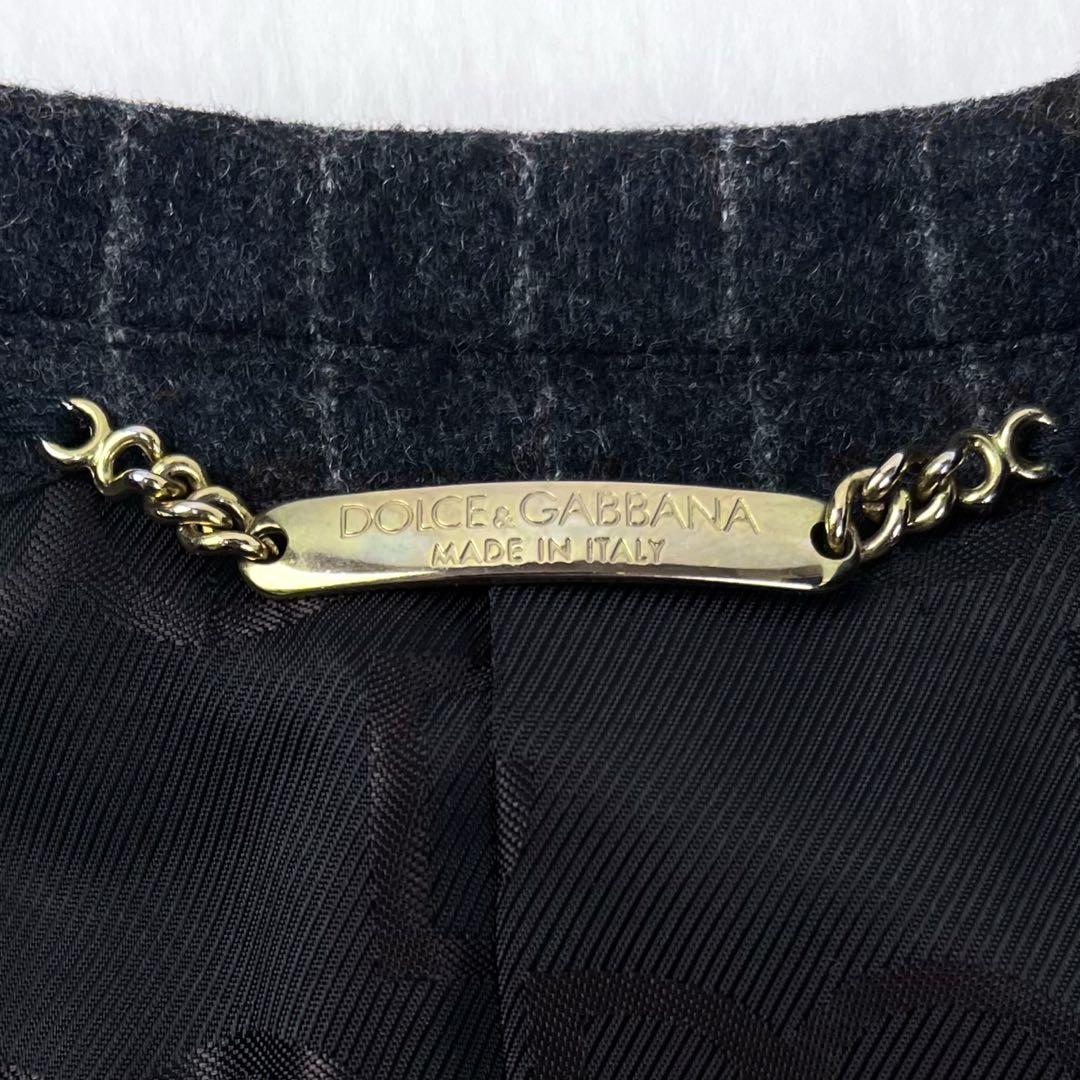 最高級 ドルチェ&ガッバーナ シープスキン マティーニ ブレザー 胡桃釦 48