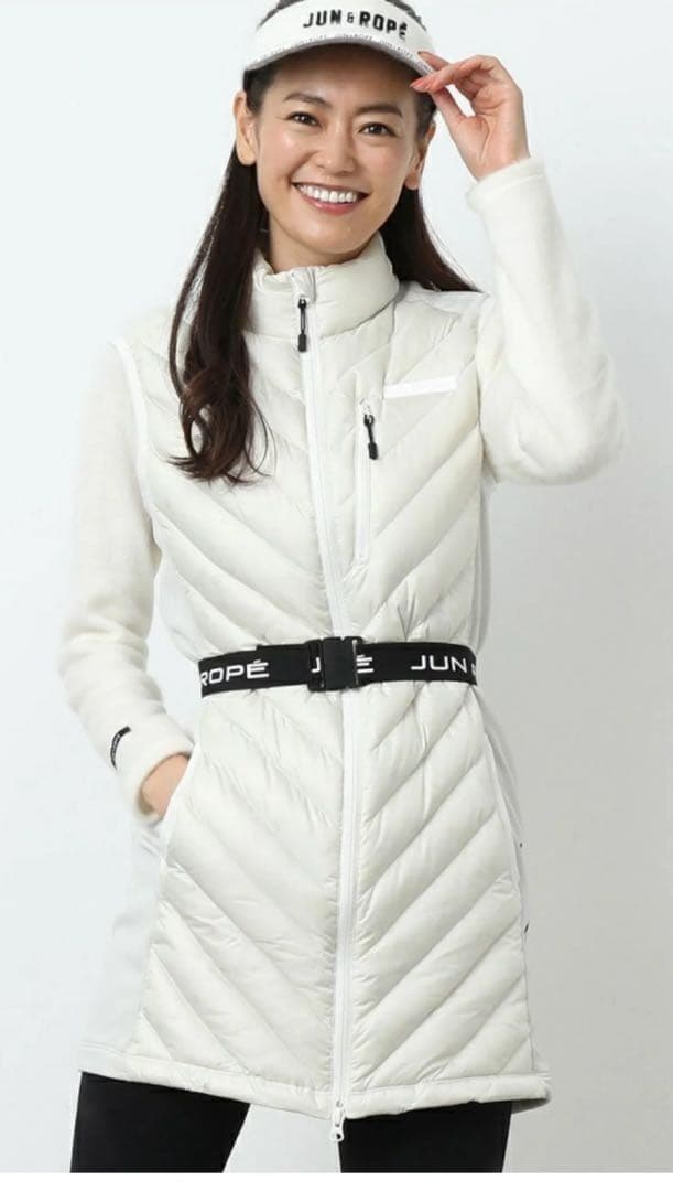 JUN & ROPE(M)レディースゴルフ　冬必須！人気ダウンワンピース