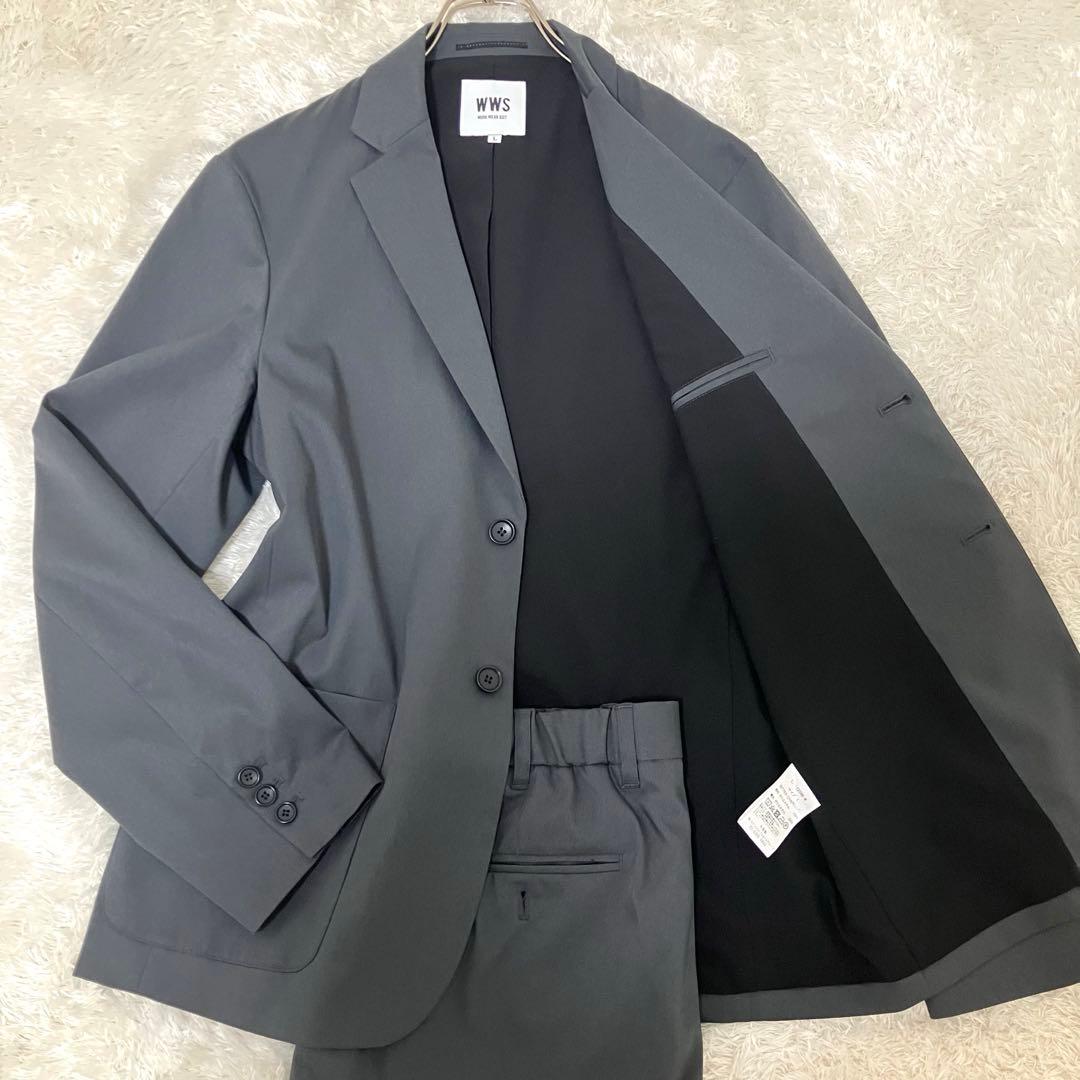 美品✨ WWS ワークウェアスーツ セットアップ　ストレッチスーツ　Lサイズ