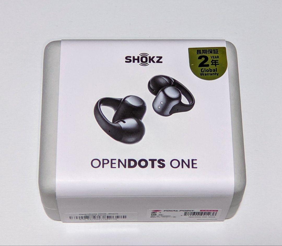 新品 Shokz 完全ワイヤレスイヤホン OpenDots ONE ブラック