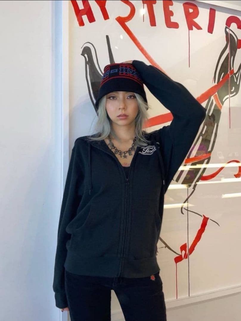 【コムドットやまと着用】ヒステリックグラマー　ニットバケットハット FREEE