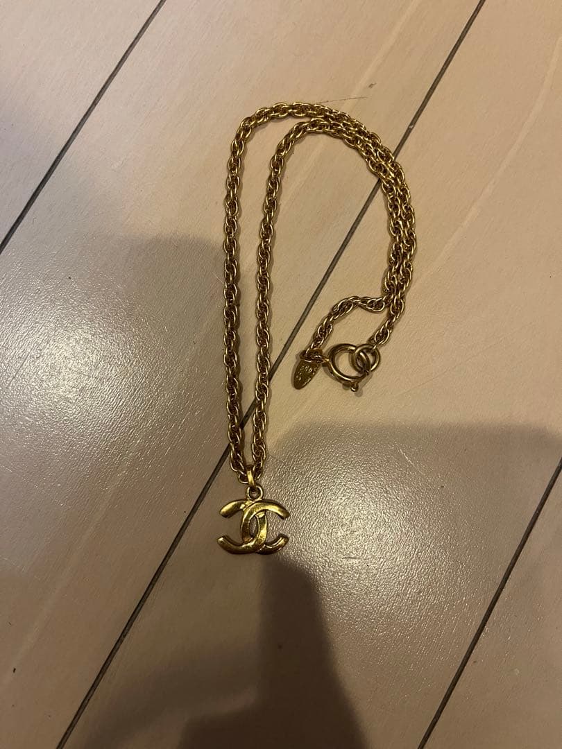 CHANEL ゴールド ネックレス ロゴ　ヴィンテージ　ココマーク