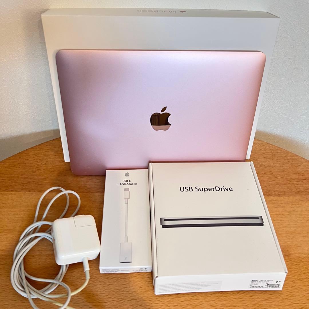 MacBook 2016モデル 512GB ローズゴールド/付属品4点あり