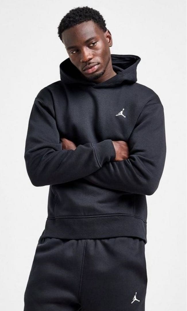 新品　ナイキ　ジョーダン　メンズ　スウェット　上下　ブラック　裏起毛　US S