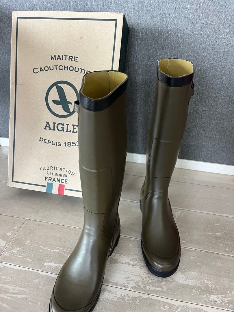 エーグル　メンズレインブーツ