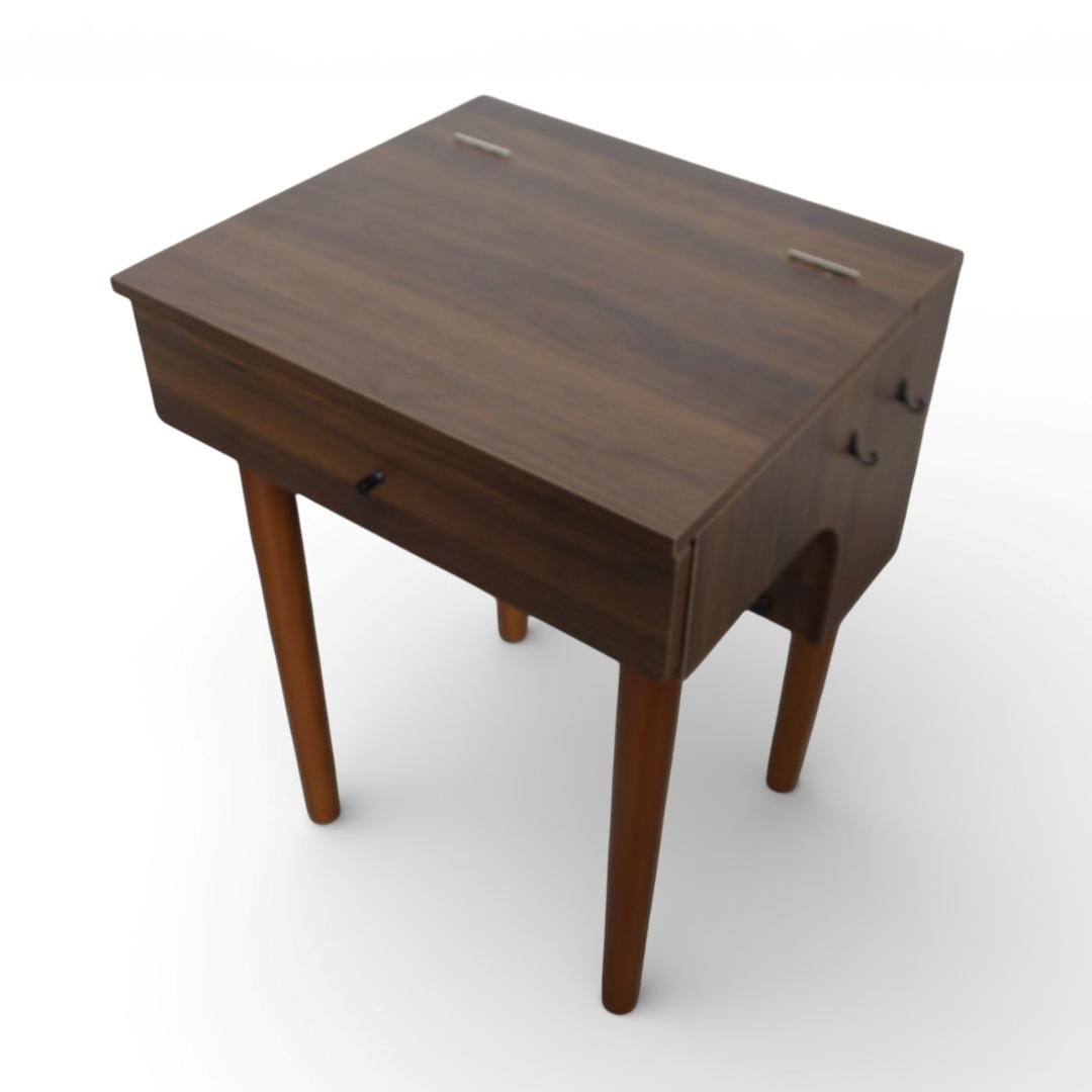 フォロー割◆訳あり◆【新品】北欧風　ドレッサー＆スツールセット　LED女優ライト