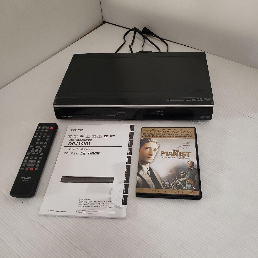 TOSHIBA　DR430KU　DVDレコーダー　海外用　変圧器セット