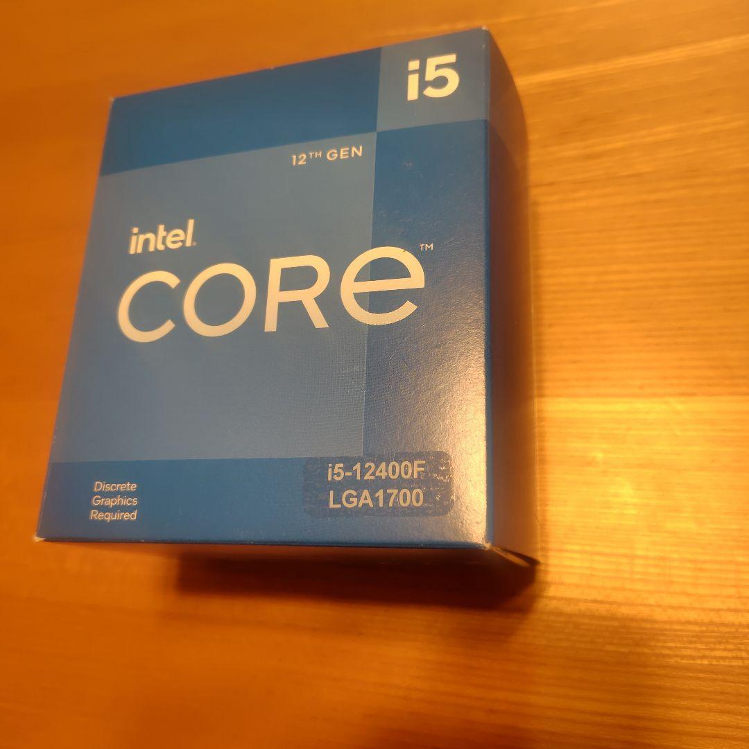 Core i5-12400F CPU LGA 1700 箱、ファンあり