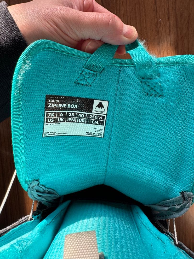 BURTON スノーボードブーツ 25.0 スカイブルー/グレー