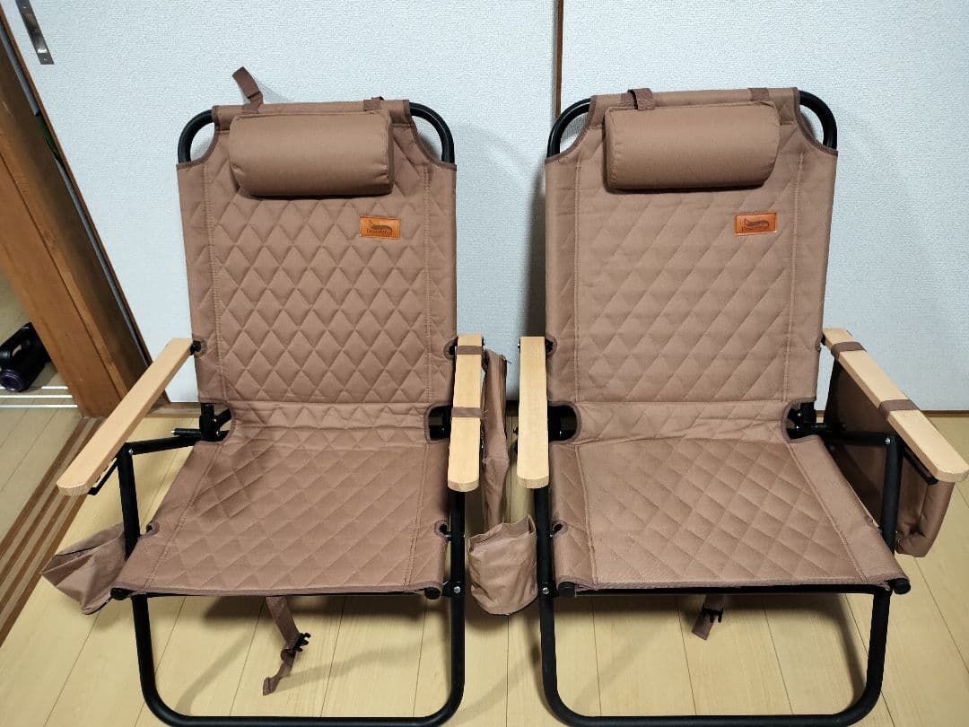 デザートフォックス 4段リクライニングチェア 2脚セット