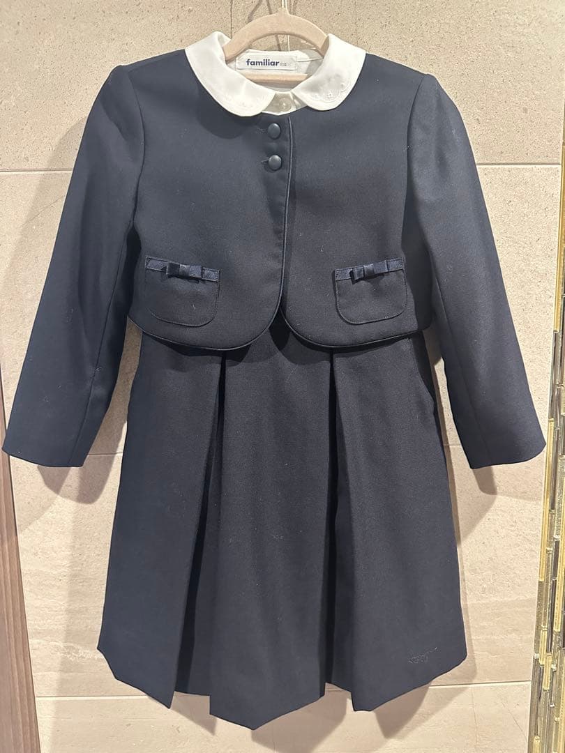 familiar ネイビー ジャケットお受験セット